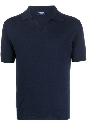 Drumohr jersey short-sleeved polo shirt - Blau