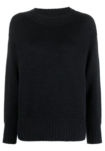 Drumohr ribbed-trim merino jumper - Grau