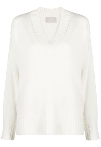 Drumohr Pullover mit V-Ausschnitt - Nude