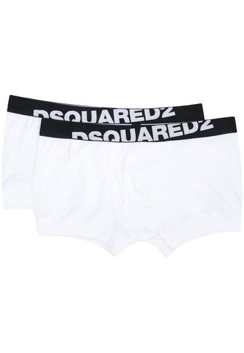 Dsquared2 Shorts mit Logo-Bund - Weiß