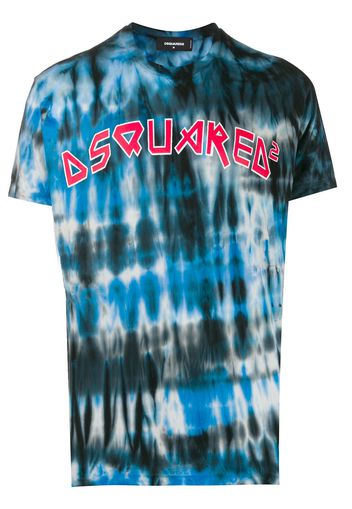 Dsquared2 T-Shirt mit Batikmuster - Blau