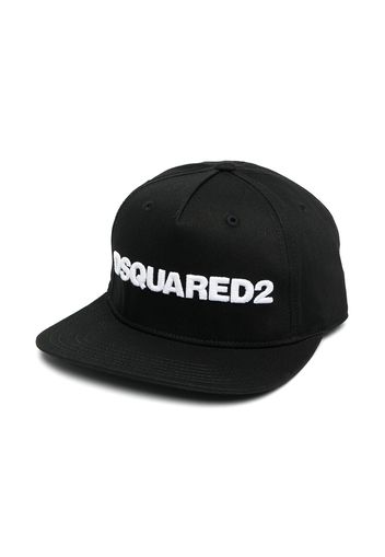 Dsquared2 Kids Baseballkappe mit Logo-Stickerei - Schwarz