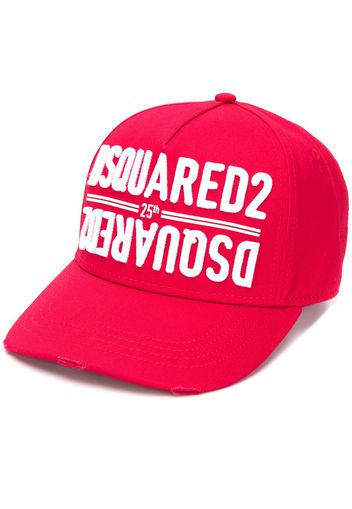 Dsquared2 Baseballkappe mit Logo-Stickerei - Rot