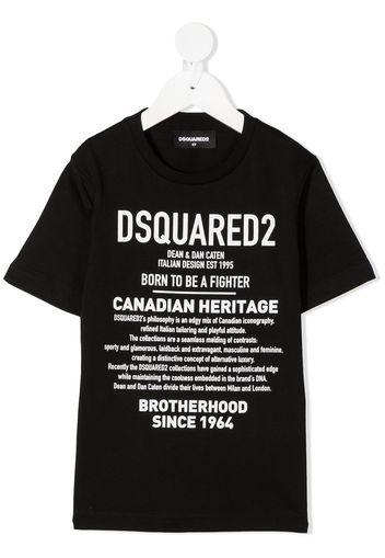 Dsquared2 Kids T-Shirt mit Logo-Print - Schwarz