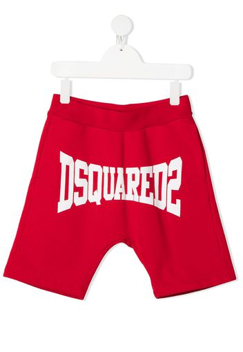 Dsquared2 Kids Joggingshorts mit Logo-Print - Rot