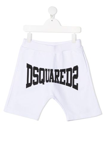 Dsquared2 Kids Joggingshorts mit Logo-Print - Weiß