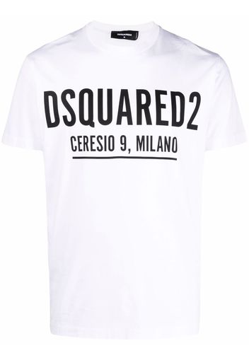 Dsquared2 T-Shirt mit Logo-Print - Weiß