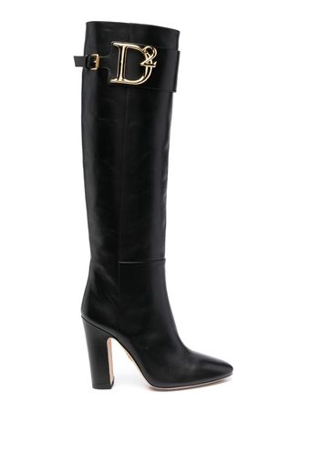 Dsquared2 Stiefel mit Logo - Schwarz