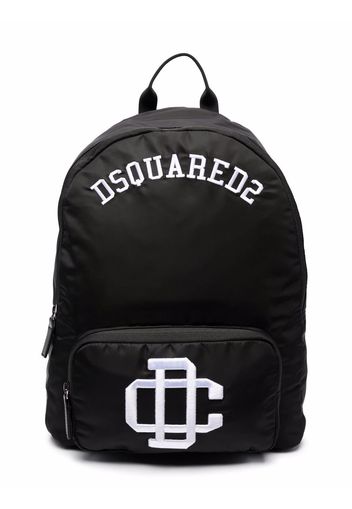 Dsquared2 Kids Rucksack mit Logo-Stickerei - Schwarz