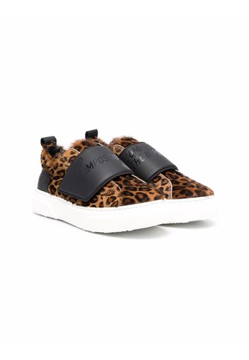 Dsquared2 Kids Sneakers mit Leoparden-Print - Braun