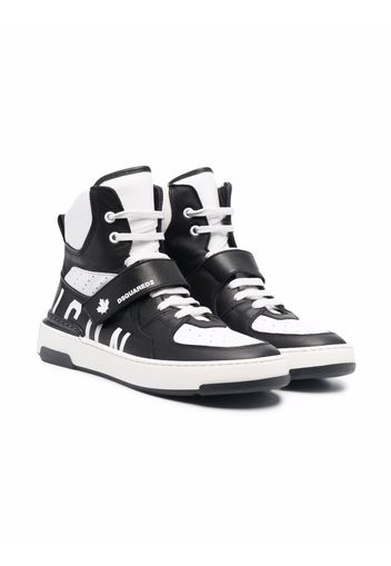 Dsquared2 Kids TEEN High-Top-Sneakers mit Einsätzen - Schwarz