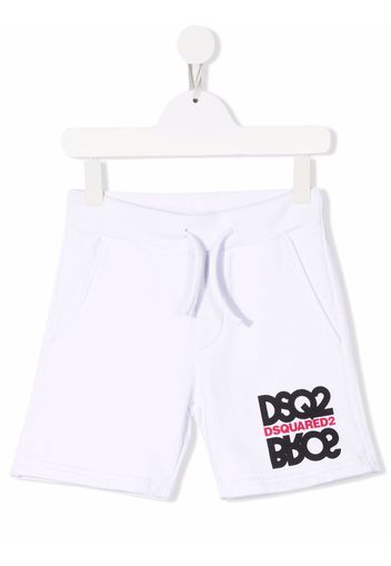 Dsquared2 Kids logo-print cotton shorts - Weiß