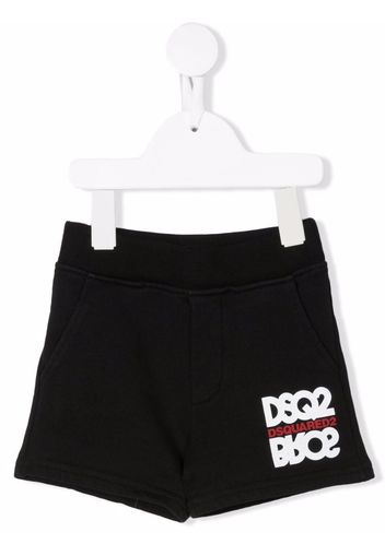 Dsquared2 Kids logo-print track shorts - Schwarz