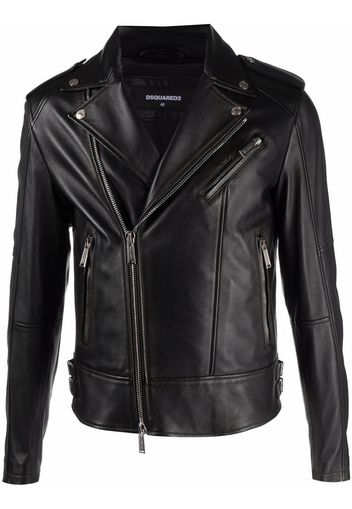 Dsquared2 Bikerjacke aus Leder - Schwarz