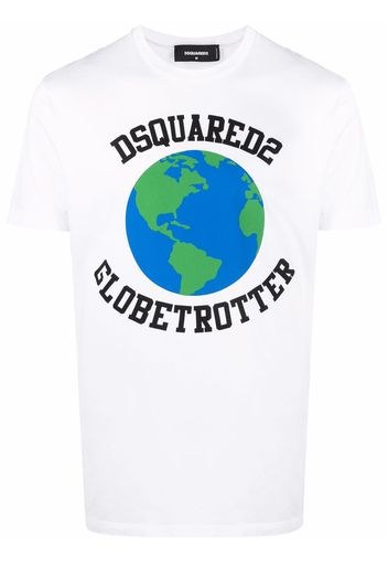 Dsquared2 Globetrotter T-Shirt - Weiß