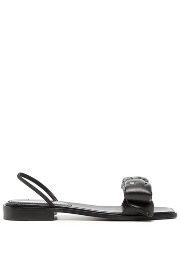 Dsquared2 leather bow sandals - Schwarz