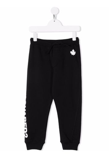 Dsquared2 Kids logo-print jersey track pants - Schwarz