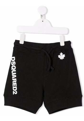 Dsquared2 Kids logo-print drawstring shorts - Schwarz