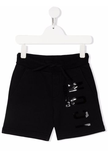 Dsquared2 Kids logo-print cotton shorts - Schwarz