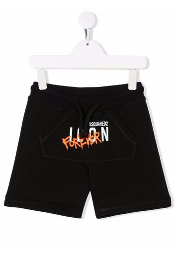 Dsquared2 Kids logo-print track shorts - Schwarz