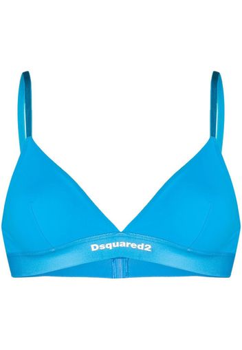Dsquared2 logo-underband bra - Blau