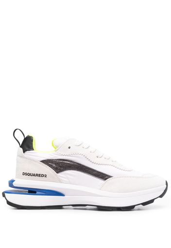 Dsquared2 colour block low top trainers - Weiß