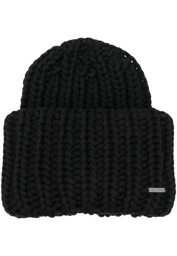 Dsquared2 Gerippte Beanie - Schwarz