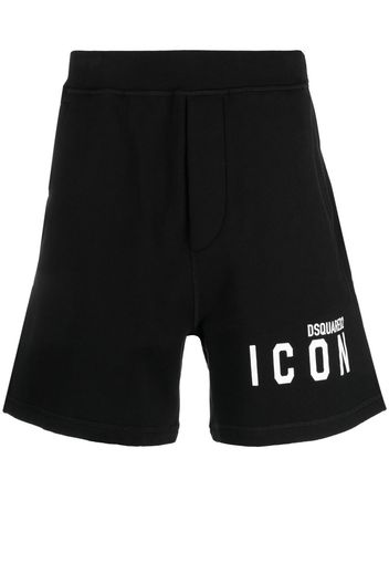 Dsquared2 Joggingshorts mit Logo-Print - Schwarz