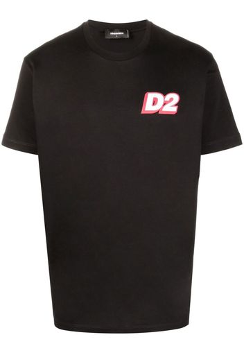 Dsquared2 logo-print T-shirt - Schwarz