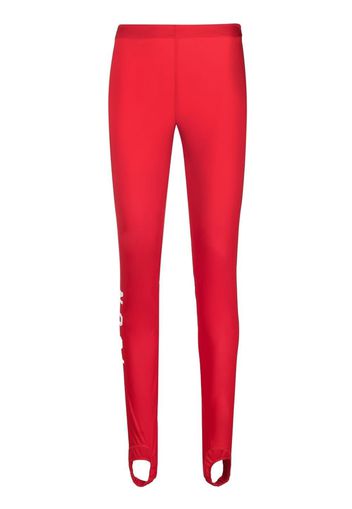 Dsquared2 logo-print stirrup leggings - Rot