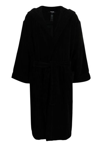 Dsquared2 long-sleeve belted robe - Schwarz