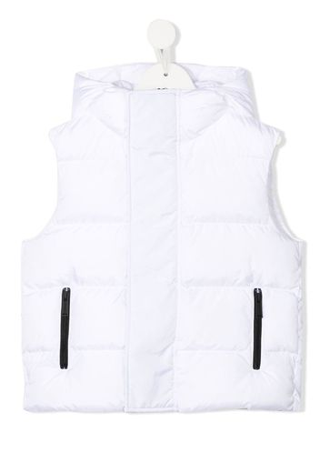 Dsquared2 Kids padded hooded gilet - Weiß