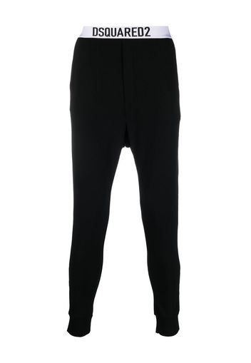 Dsquared2 logo-waistband sleep leggings - Schwarz