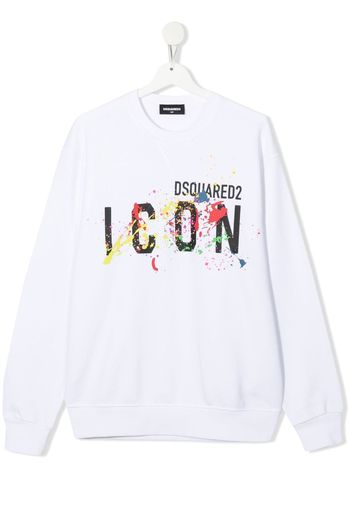 Dsquared2 Kids TEEN Icon printed sweatshirt - Weiß