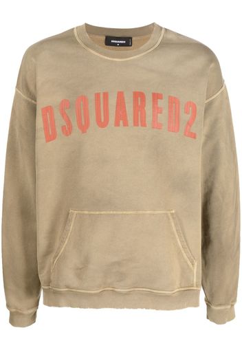 Dsquared2 logo-print detail sweatshirt - Nude