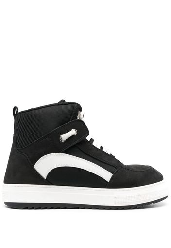 Dsquared2 two-tone high-top sneakers - Schwarz