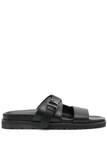 Dsquared2 leather flat sandals - Schwarz