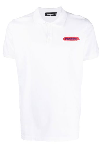 Dsquared2 Poloshirt mit Logo-Print - Weiß