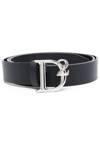 Dsquared2 logo-buckle leather belt - Schwarz