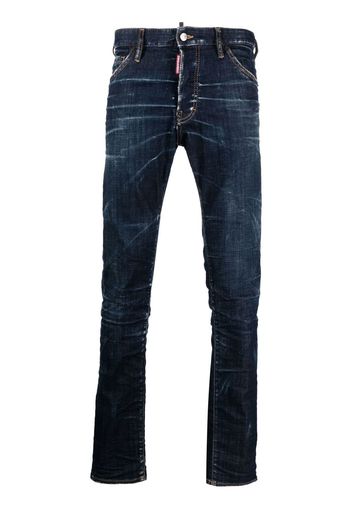 Dsquared2 logo-patch slim-cut jeans - Blau