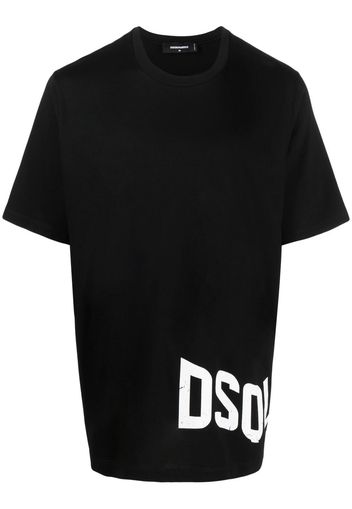 Dsquared2 T-Shirt mit Logo-Print - Schwarz