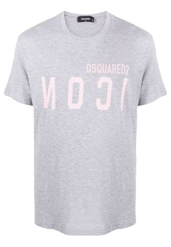 Dsquared2 T-Shirt mit Logo-Print - Grau