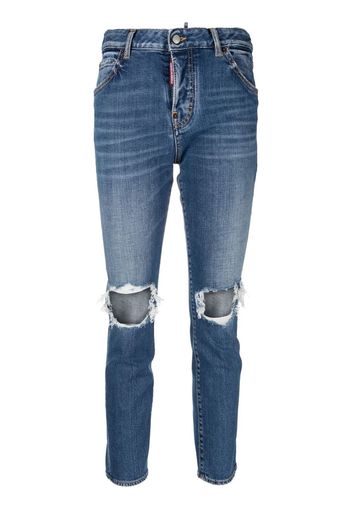 Dsquared2 Jeans mit Cut-Outs - Blau