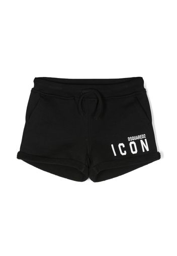 Dsquared2 Kids logo-print jersey track shorts - Schwarz