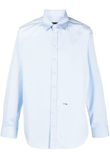 Dsquared2 logo-print long-sleeve shirt - Blau