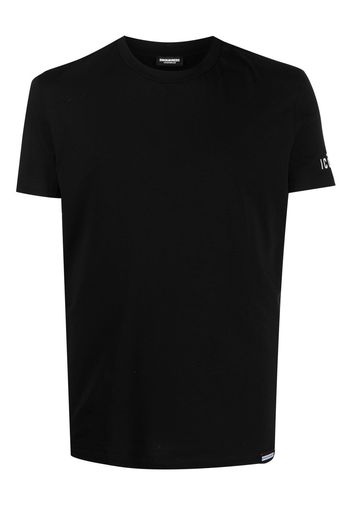 Dsquared2 T-Shirt mit Logo-Patch - Schwarz