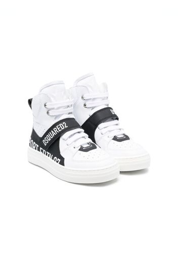 Dsquared2 Kids colour-block high-top sneakers - Weiß