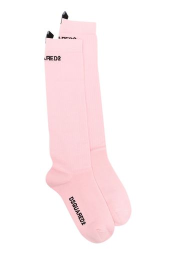 Dsquared2 logo-print socks - Rosa