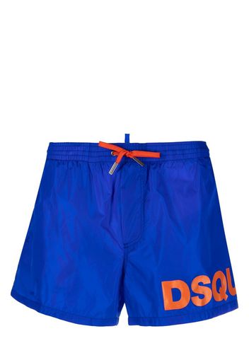 Dsquared2 logo-print swim shorts - Blau