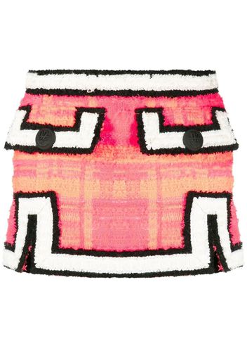 Dsquared2 geometric tweed mini skirt - Rosa